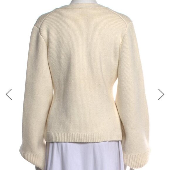 Khaite Women's Cream and Yellow Cardigan - Picture 3 of 5